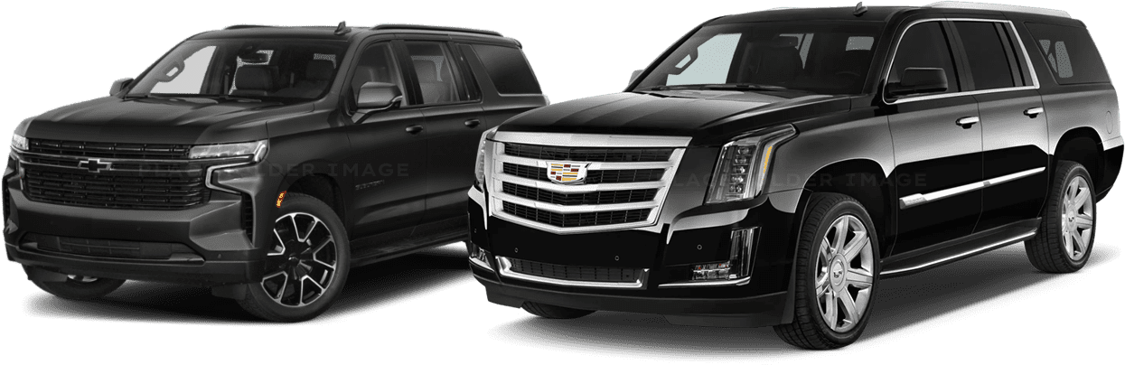 two black luxury cars